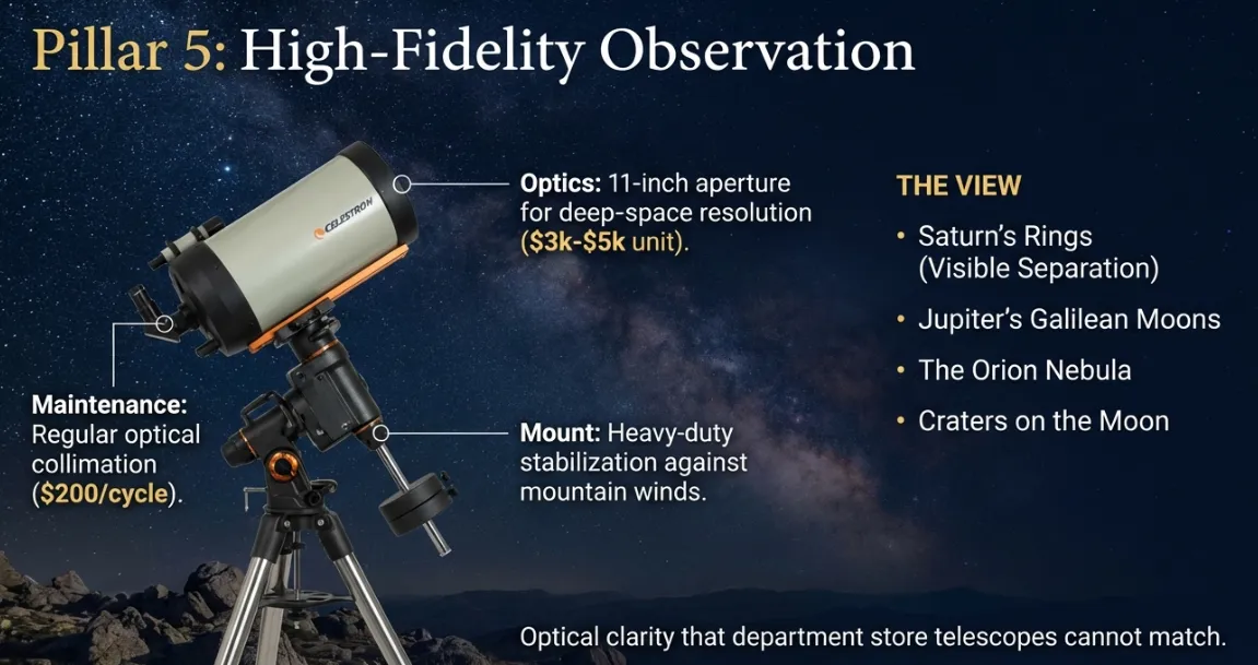 High Fidelity Telescope Stargazing Experience at Mauna Kea Summit